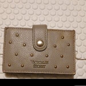 Victoria's Secret Gray Studded. Cardholder Wallet